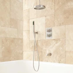 Hinson Tub And Rainfall Shower System With Hand Shower