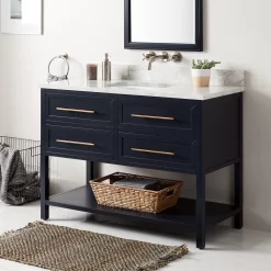 Front Page -Home-Bathroom 941271 robertson vanity midnight navy blue 48 CM RUMB nohole Beauty20 scaled