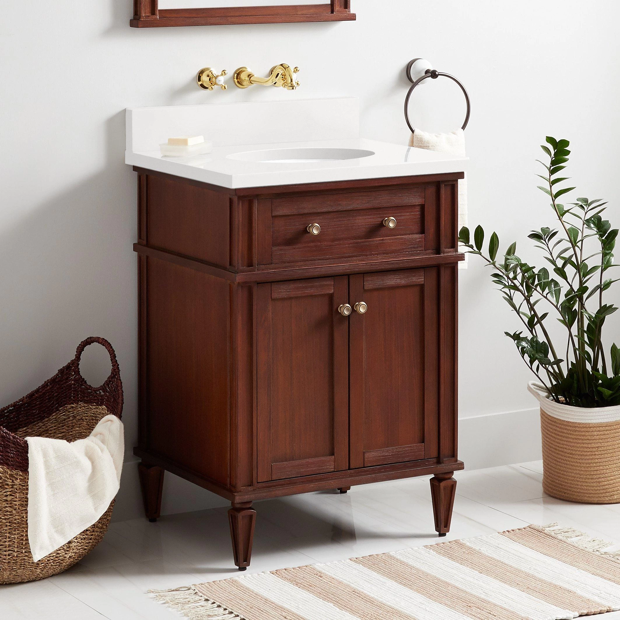 24" Elmdale Vanity For Undermount Sink - Antique Brown 2 24" Elmdale Vanity For Undermount Sink - Antique Brown - Image 2