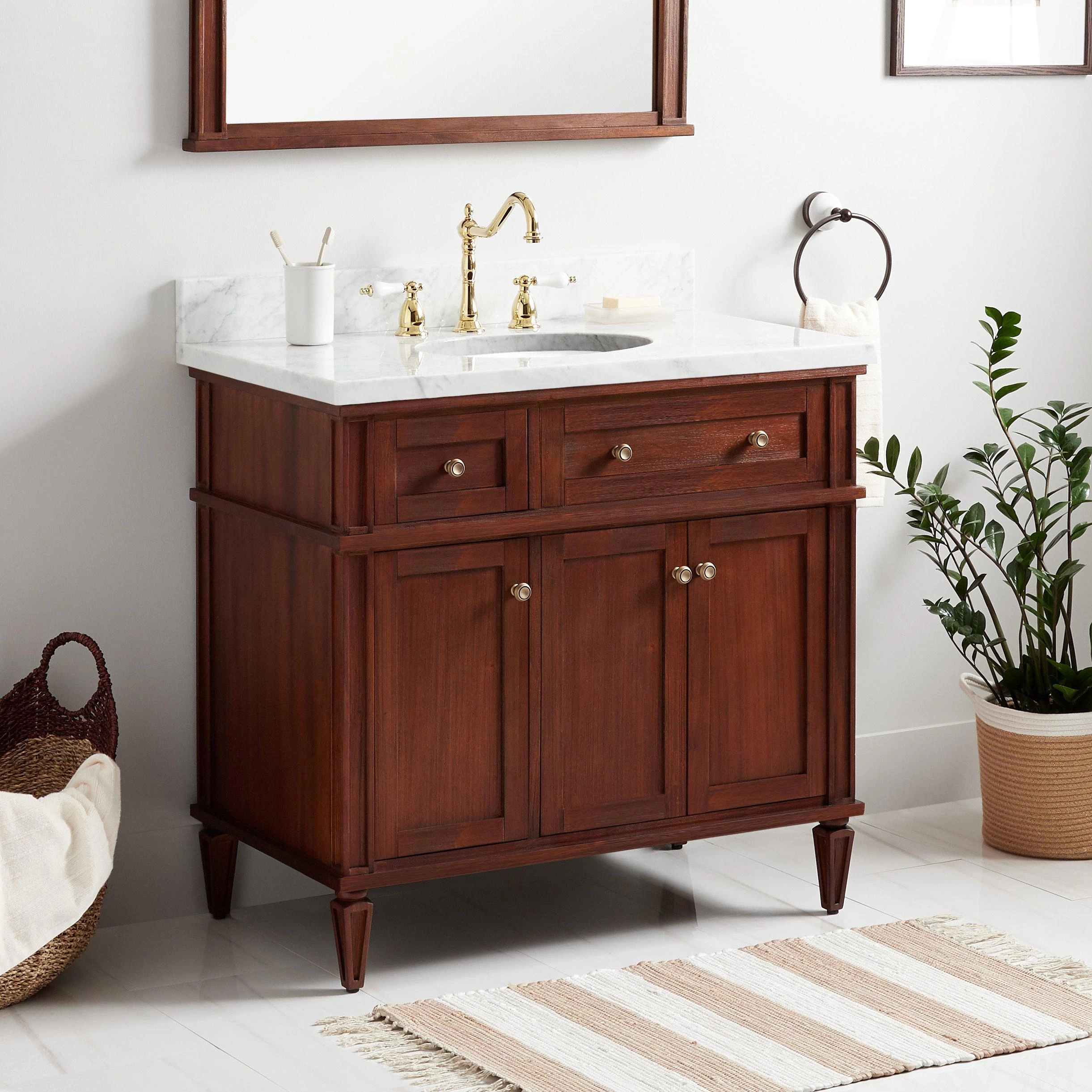 36" Elmdale Vanity For Undermount Sink - Antique Brown 1 36" Elmdale Vanity For Undermount Sink - Antique Brown