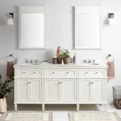 72" Elmdale Double Vanity For Undermount Sinks - White