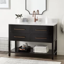48" Robertson Vanity For Rectangular Undermount Sink - Black