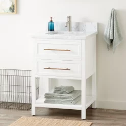 24" Robertson Vanity For Rect Undermount Sink - Bright White