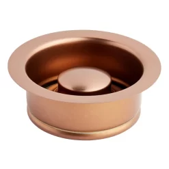 36" Atlas Stainless Steel Farmhouse Sink - Curved Apron - Bronze -Home-Bathroom SH 453543 stainless steel kitchen garbage disposal flange stopper bronze 1