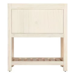 30" Ansel Console Vanity - Cottage White - Vanity Cabinet Only -Home-Bathroom SH 453547 ansel 30 console vanity matte black white wash pine back