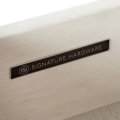 30" Ansel Console Vanity - Cottage White - Vanity Cabinet Only -Home-Bathroom SH 453547 ansel 30 console vanity matte black white wash pine back badge