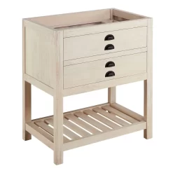 30" Ansel Console Vanity - Cottage White - Vanity Cabinet Only