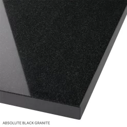 73"x 22" 3cm Granite Vanity Top For Rectangular Undermount Sinks - Absolute Black -Home-Bathroom absolute black granite 1 26