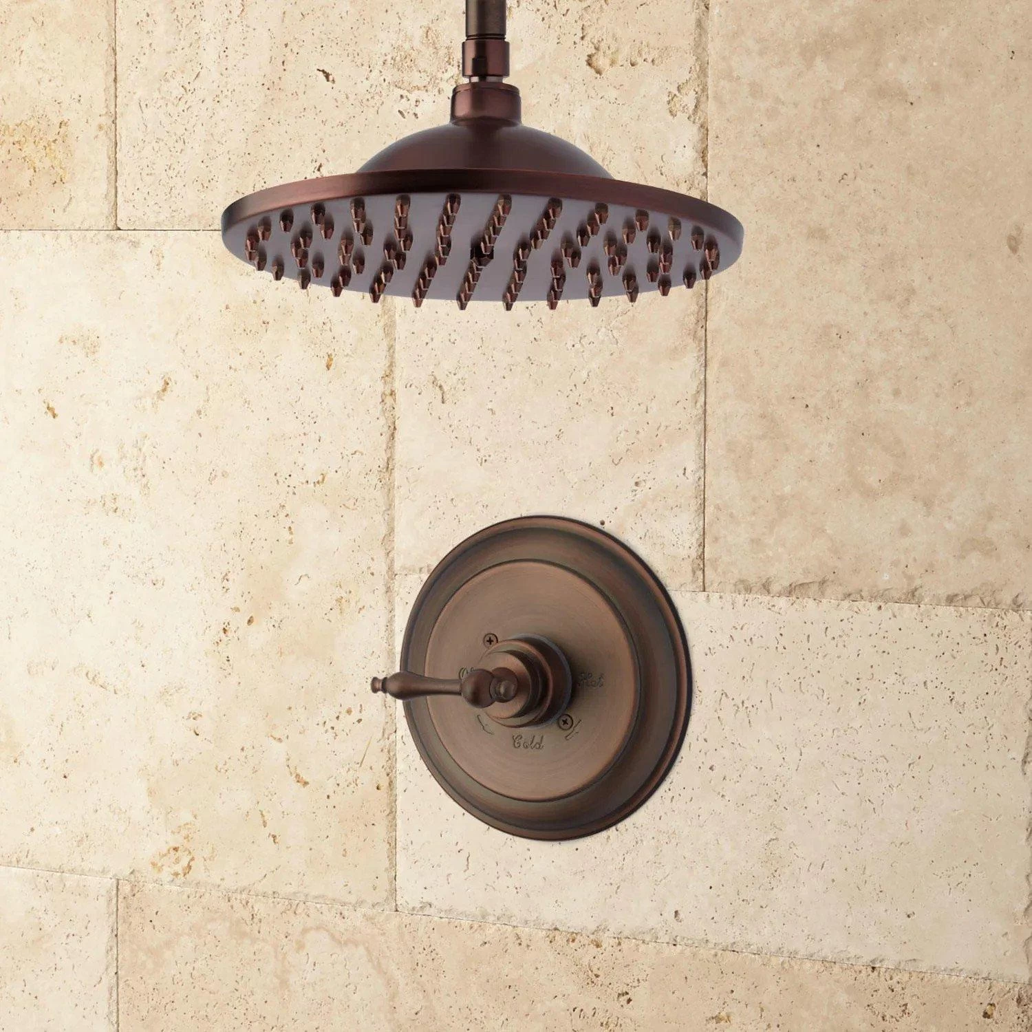 Bostonian Ceiling-Mount Rainfall Nozzle Shower Set - Classic Lever Handle 4 Bostonian Ceiling-Mount Rainfall Nozzle Shower Set - Classic Lever Handle - Image 4