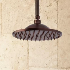 Bostonian Ceiling-Mount Rainfall Nozzle Shower Set - Modern Cross Handle -Home-Bathroom bostonian ceiling showerhead orb 1