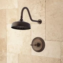 Lambert Rainfall Nozzle Shower Set - Classic Lever Handle -Home-Bathroom lambert s arm contemporary set orb