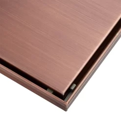 Ortiz Square Shower Drain With Drain Flange -Home-Bathroom ortiz square drain oil rubbed bronze powder coat detail