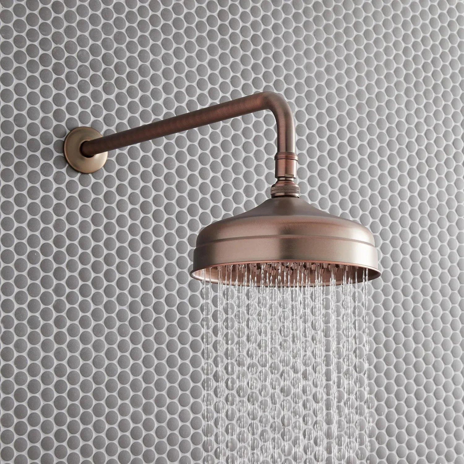 8" Rainfall Nozzle Shower Head - 19" Extended Arm - Oil Rubbed Bronze 1 8" Rainfall Nozzle Shower Head - 19" Extended Arm - Oil Rubbed Bronze