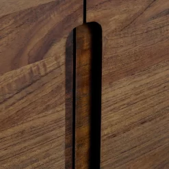 60" Bivins Teak Double Bathroom Vanity For Rectangular Undermount Sinks - Java/Black -Home-Bathroom sh 450192 bivins vanity cabinet black 60 doors 2