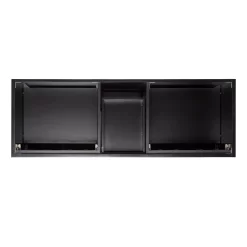 60" Bivins Teak Double Bathroom Vanity For Undermount Sink - Java/Black -Home-Bathroom sh 450192 bivins vanity cabinet black 60 top