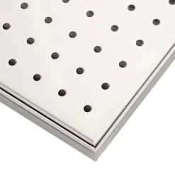 Werner Square Shower Drain With Drain Flange 10 Werner Square Shower Drain With Drain Flange -Home-Bathroom werner square drain brushed stainless steel detail